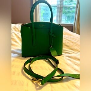 Kate Spade Margaux Women’s Mini Satchel, EUC in Kelly green